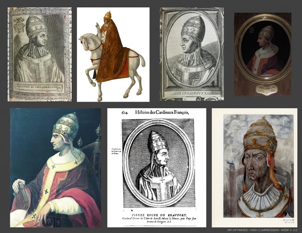 Iconographie#1 du pape GREGOIRE XI Images du pape avignonnais GREGOIRE XI