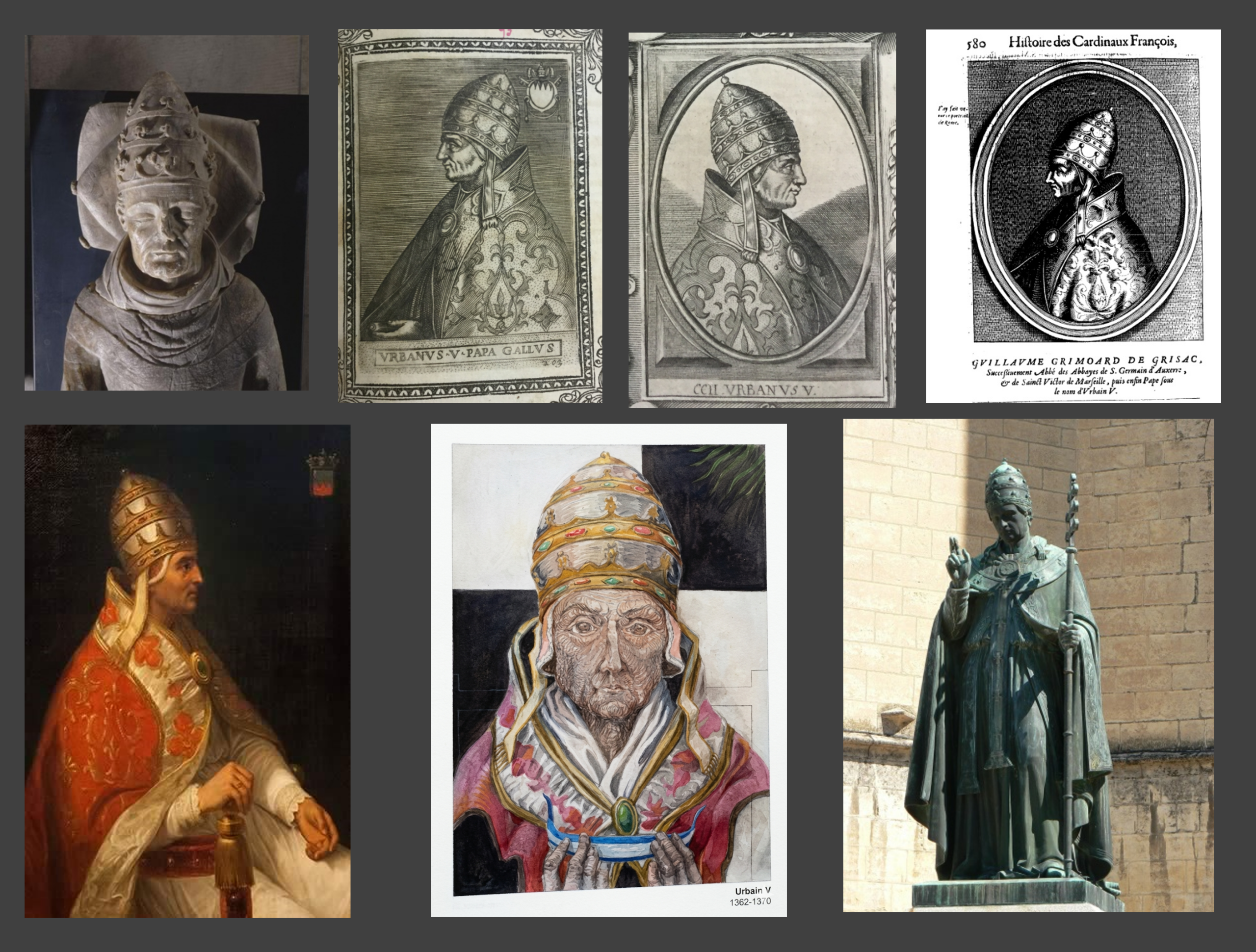 Images du pape avignonnais URBAIN V