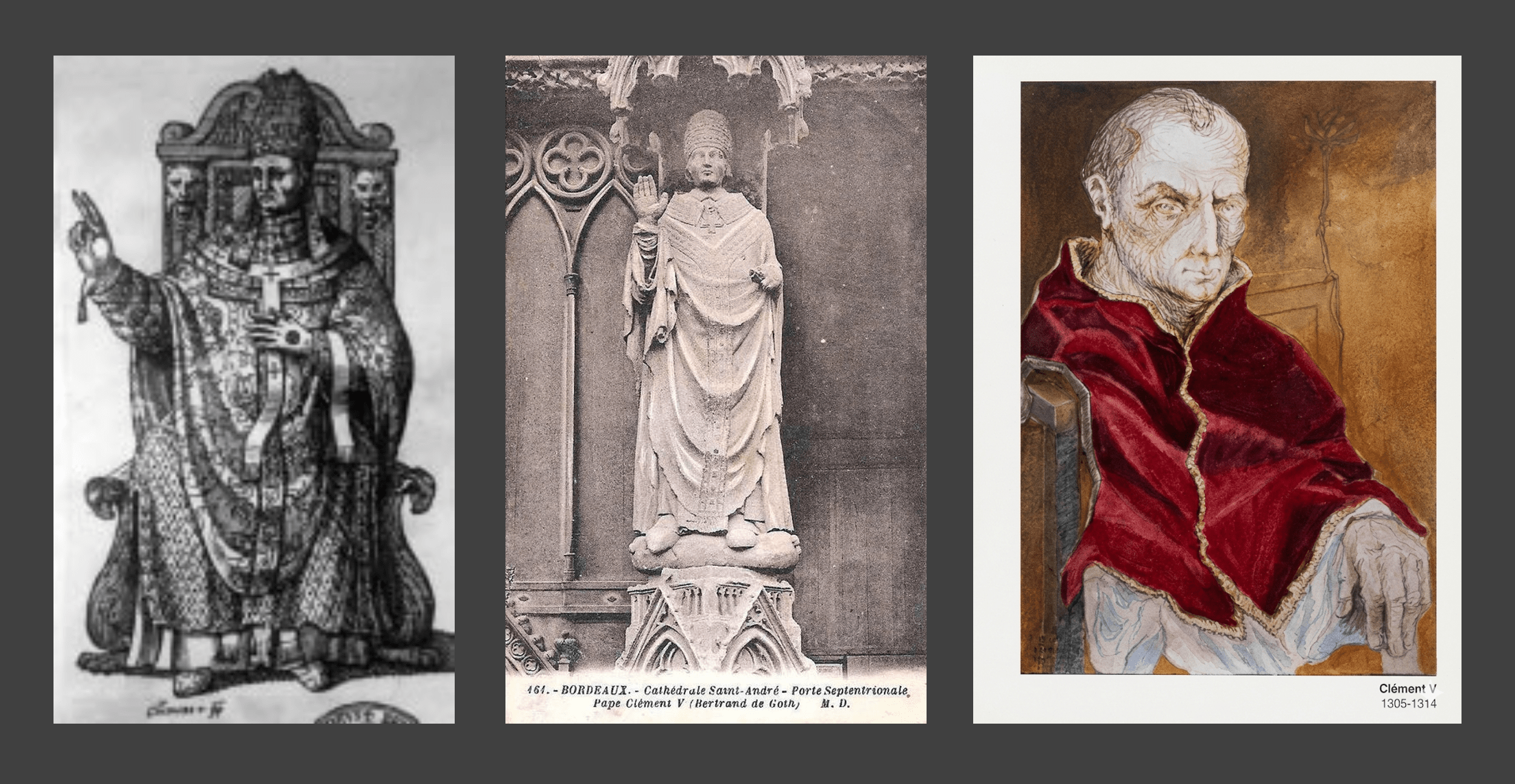 Complément d'images du pape avignonnais CLEMENT V