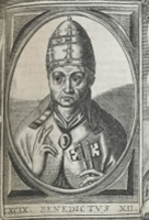 Portrait du pape BENOIT XII Buste du pape BENOIT XII