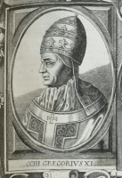 Portrait du pape GREGOIRE XI Buste du pape GREGOIRE XI