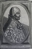 Portrait du pape INNOCENT VI Buste du pape INNOCENT VI